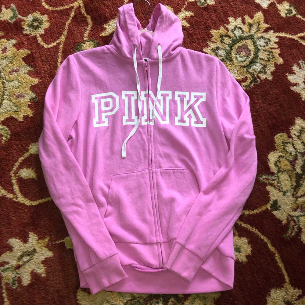 Victoria’s Secret Pink Zip Up Sweatshirt(hoodie)